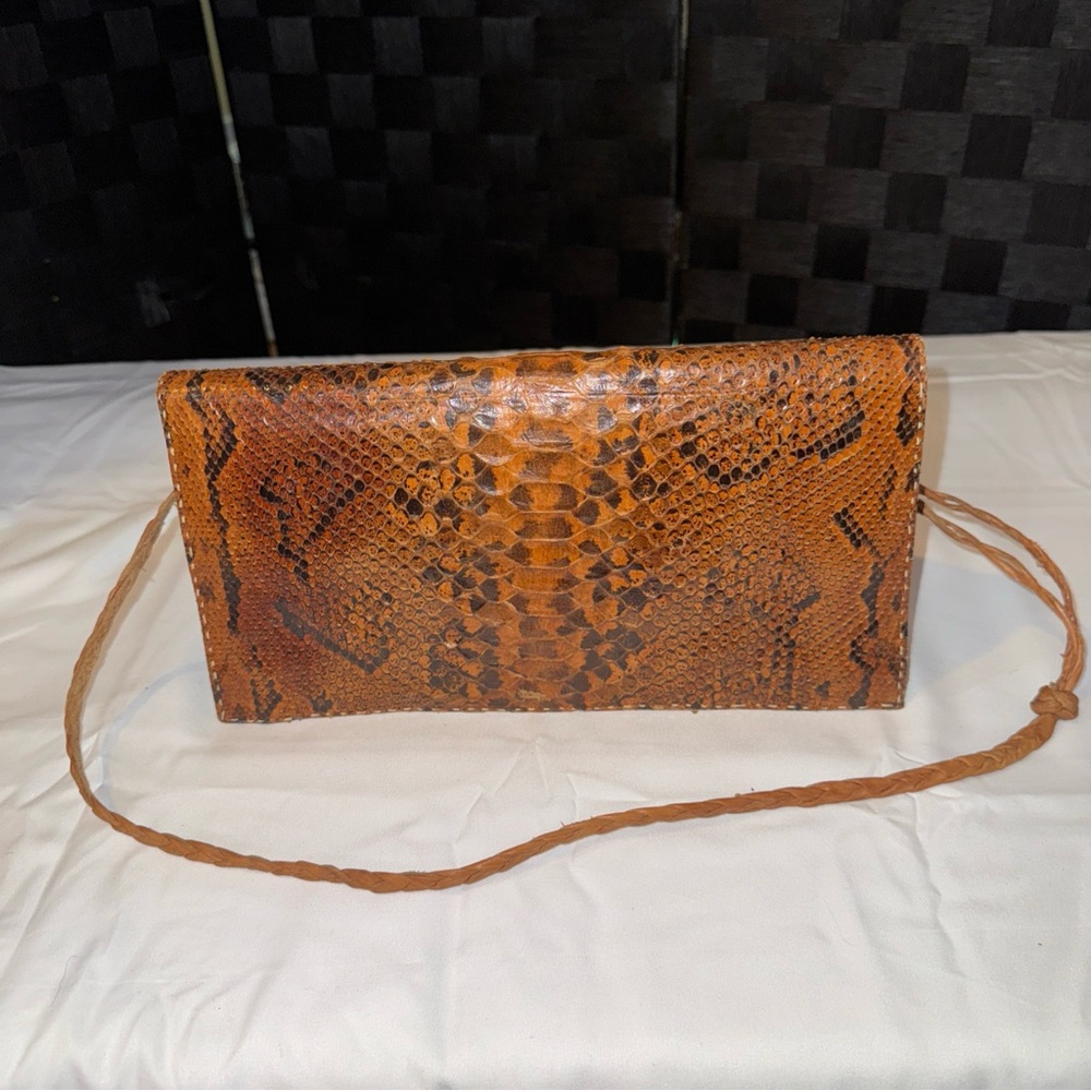 Handmade real snakeskin purse